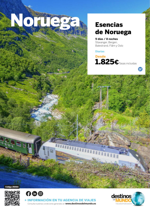 ?? ?Esencias de Noruega con Stavanger 9 d/8 n desde 1.825 € Madrid, Barcelona, Valencia, Bilbao y Mlaga ?