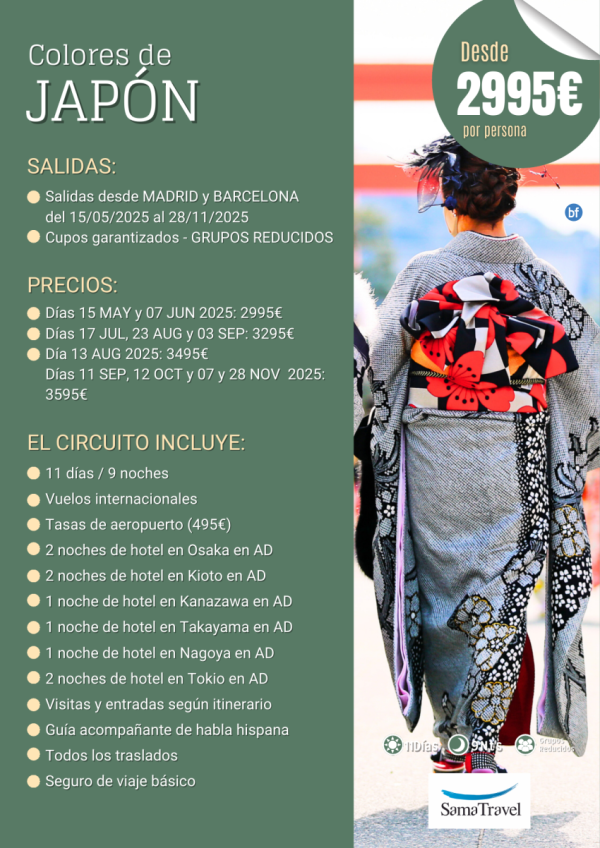 \-Colores de Japn\-: Circuito 11 das (Salidas 27FEB-28NOV) *Desde 2995 € * [Cupos y precio garantizados]