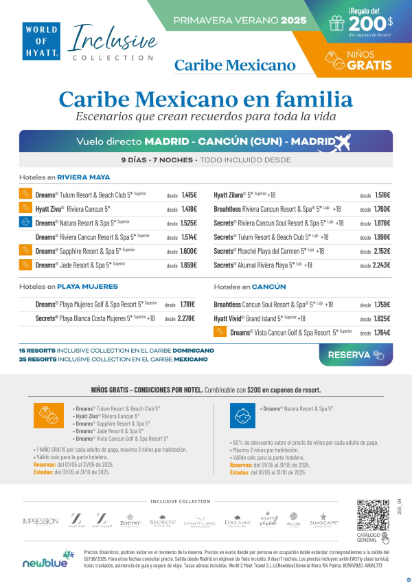??????? Nios Gratis en Riviera Maya, Playa Mujeres y Cancn - Primavera/Verano. ?Solo hasta el 31/05