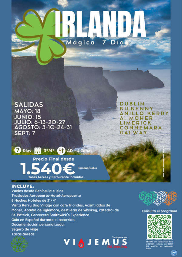 Irlanda Mgica, descubre la isla esmeralda. 7 das increbles donde descubrir todos sus secretos.