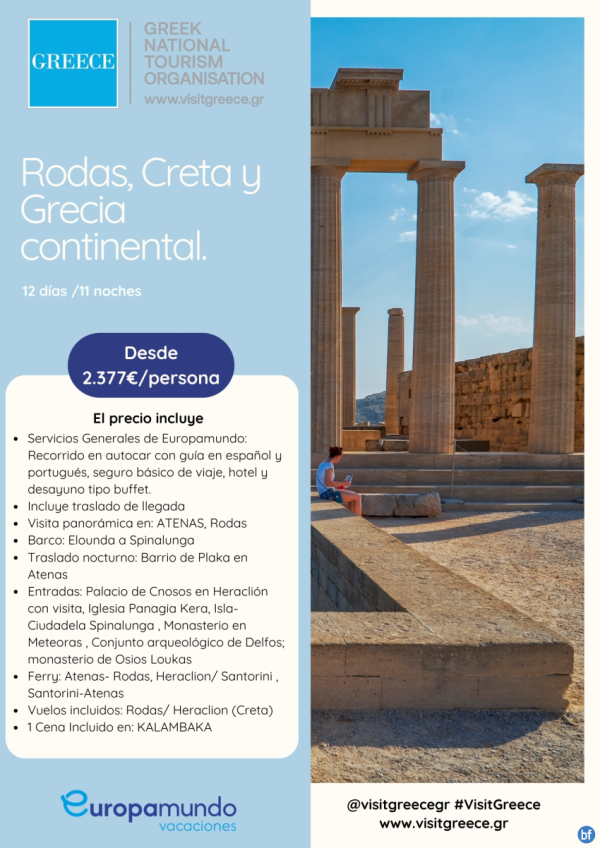 Rodas, Creta y Grecia Continental