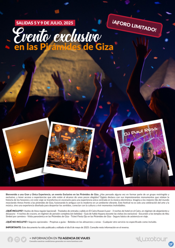 Evento exclusivo - Love Connection D`Ibiza en las Pirmides de Giza