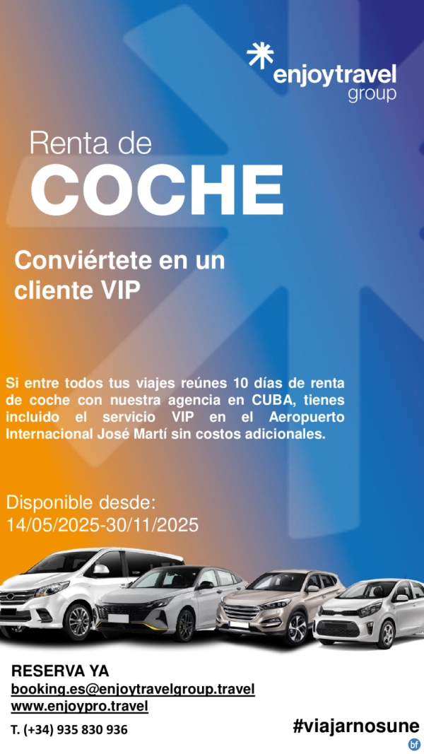 Ventaja exclusiva al rentar coche en Cuba con Enjoy