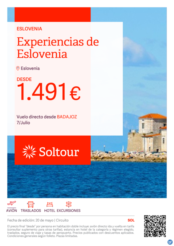 Experiencias de Eslovenia desde 1.191 € , salida 7 Julio desde Badajoz