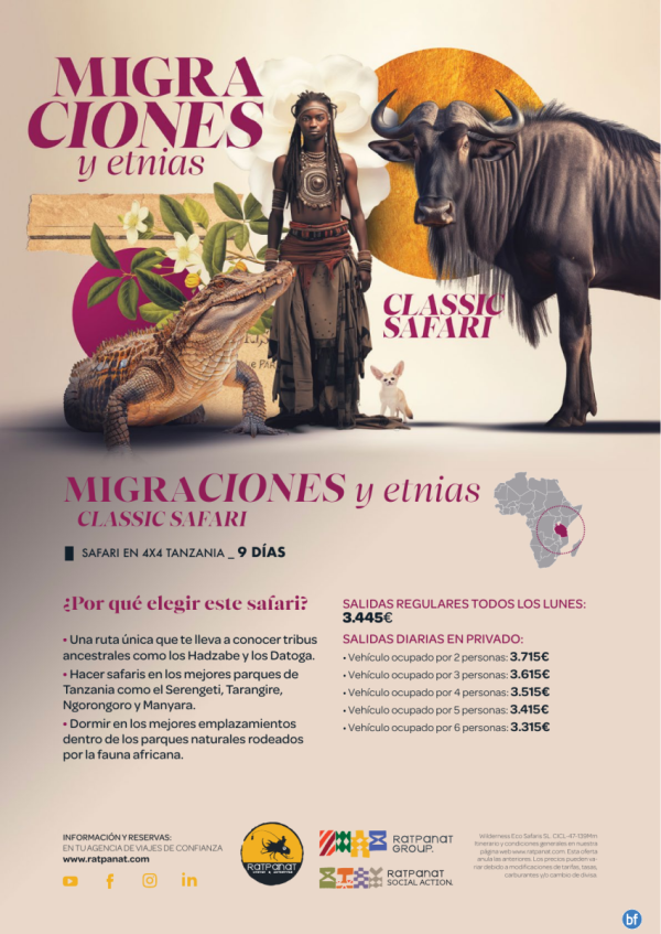 * Classic Safari Migraciones y Etnias *Safari en 44 recorriendo Tanzania