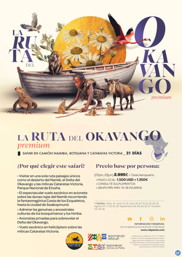  * Safari La Ruta del Okavango Premium * Viaje por Namibia, Botswana y Cataratas Victoria