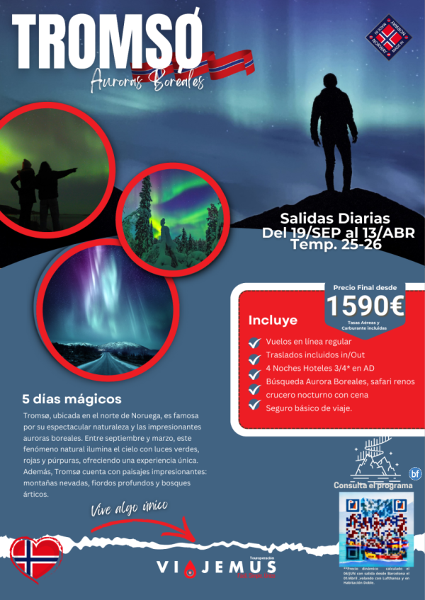 Auroras Boreales en Tromso (Noruega). Descubre la magia de las auroras en el mejor lugar posible del mundo-