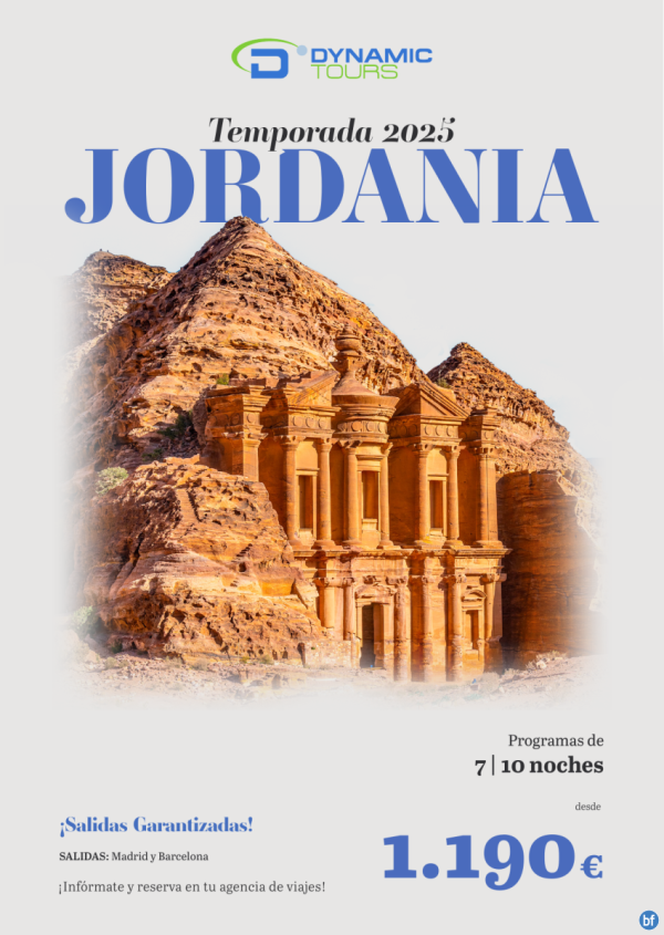 ?JORDANIA??Cupos 2025 € ?Estrella del Desierto? ? salidas: mad y bcn ? desde 1.190 € 