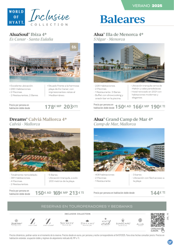 Verano en Ibiza, Mallorca y Menorca con Dreams y Alua: ubicaciones privilegiadas frente al mar.