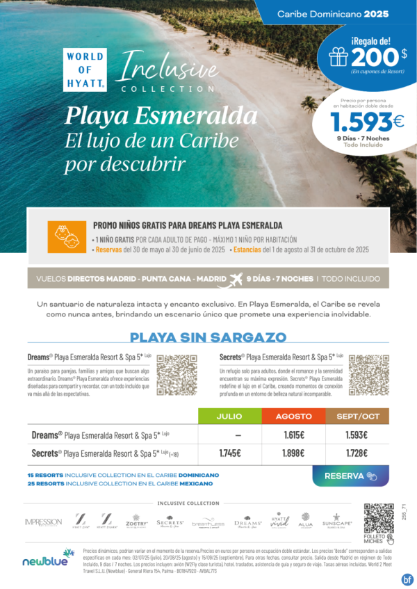 Nuevo precio para el paraso SIN Sargazo de Playa Esmeralda, Miches. Descbrelo y ofrece exclusividad!