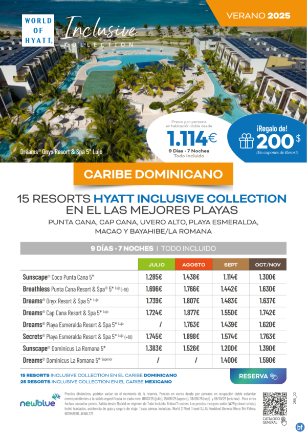 ?Seleccin de los mejores hoteles en Caribe Dominicano - Precios julio-noviembre. ?Las mejores playas