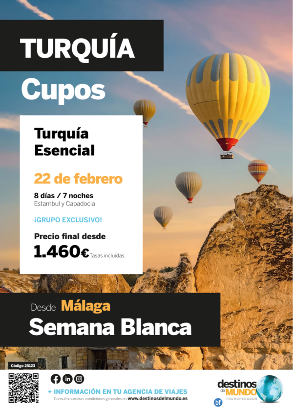 ?? ?? Turqua Esencial Semana Blanca 8 das / 7 noches origen: Mlaga desde 1.460 € ?? ??