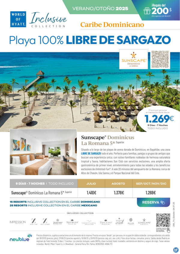 Vacaciones SIN Sargazo! Disfrtalas con Sunscape Dominicus La Romana desde 1.269 € - precios Julio-Dic