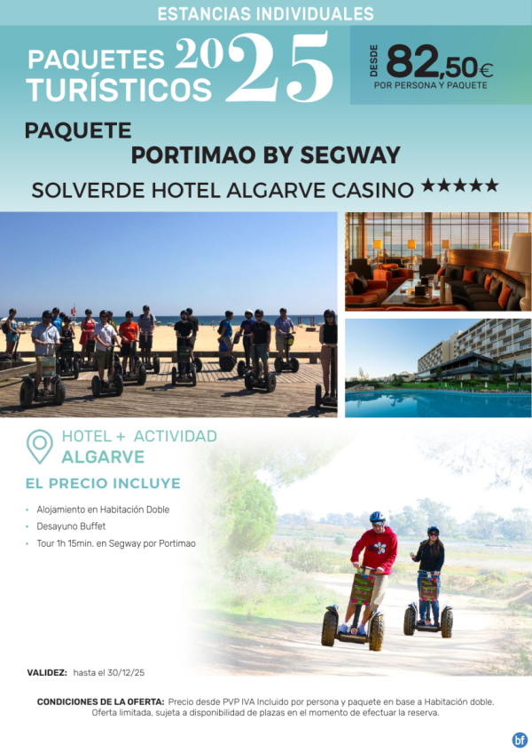 Portimao by Segway Solverde Hotel Algarve Casino 5*.- Paquetes tursticos para Individuales