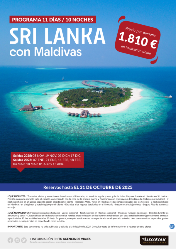 Sri Lanka con Maldivas