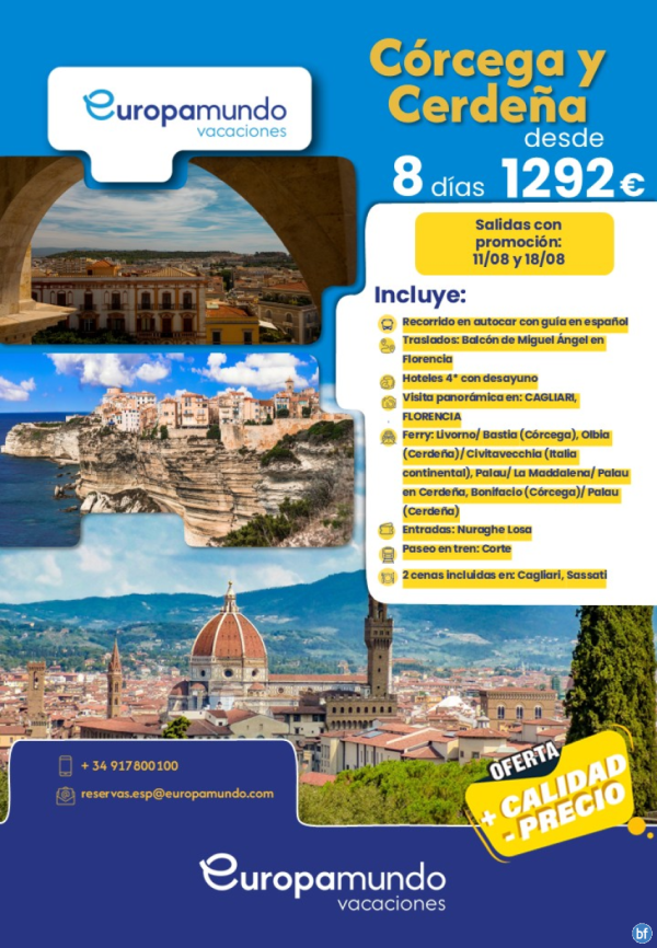 Oferta Last Minute. Crcega y Cerdea