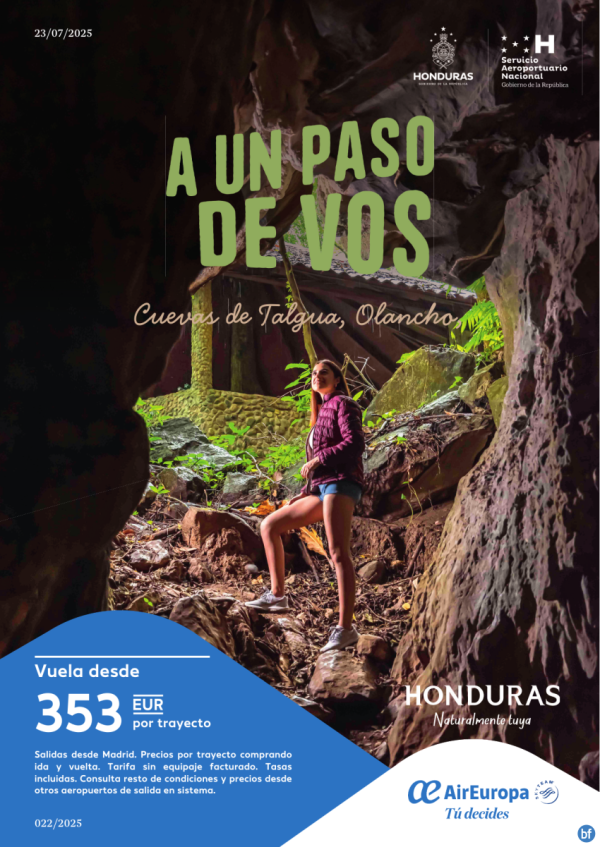 Vuelos a San Pedro Sula (Honduras) desde 353 € 