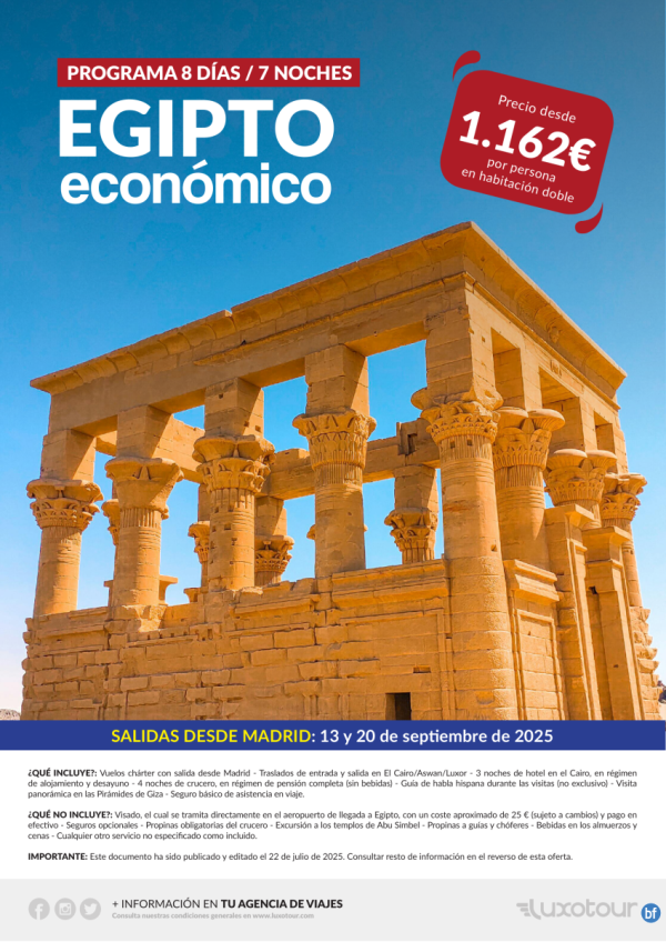 Egipto econmico - 8 das / 7 noches