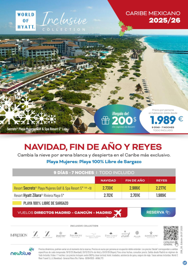 Navidad, Fin de Ao y Reyes sin Sargazo en Playa Mujeres