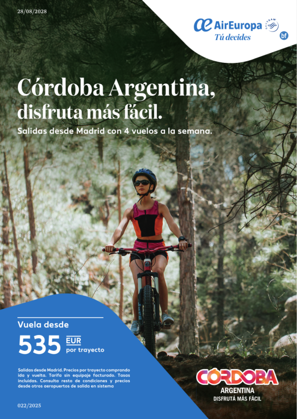 Crdoba Argentina, disfruta ms fcil - Salidas desde Madrid desde 535 € 