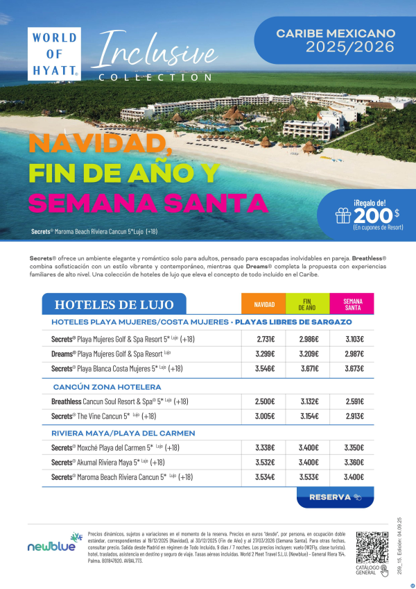 Caribe Mexicano: Hoteles de Lujo para Navidad, Fin de Ao y Semana Santa - Desde 2.500 € 