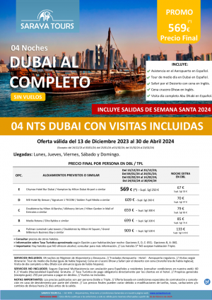 Promo! Dubai al Completo y Abu Dhabi 5 das con Hotel, Traslados y Visitas Incluidas dsd 479 € hasta Abril 2025