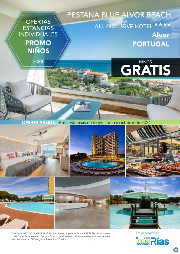 Promo Niños Pestana Blue Alvor Beach - All Inclusive Hotel 4* (Alvor - Portugal).- Hoteles para Individuales