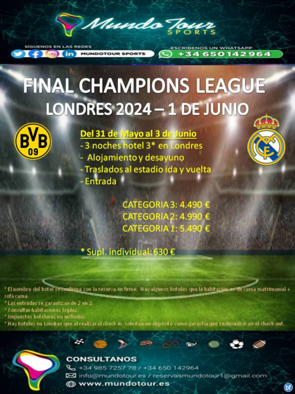 Final Champions League en Londres