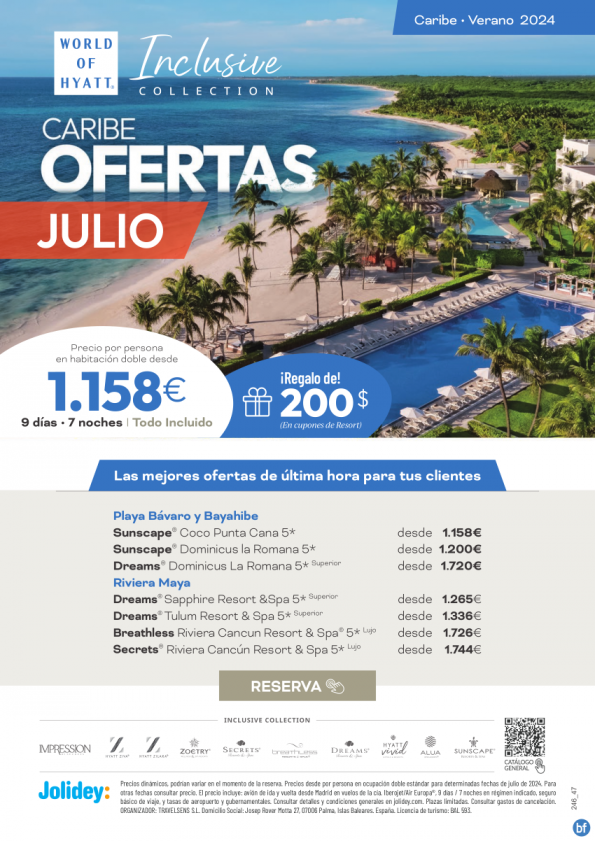 OFERTAS Julio útimo minuto - Playa Bávaro y Bayahibe y Riviera Maya