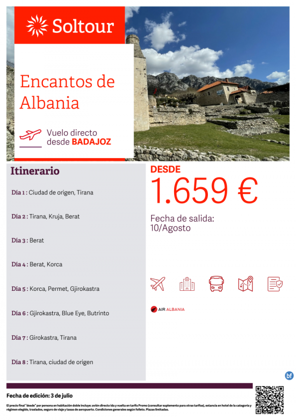 Encantos de Albania - desde Badajoz