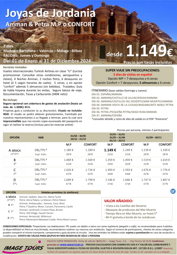 Joyas de JORDANIA, Amman y Petra, desde 1.149 € con 5 días de visitas! Hasta Diciembre 2024