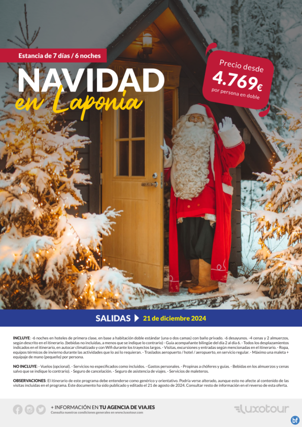 Navidad en Laponia, 7 días / 6 noches