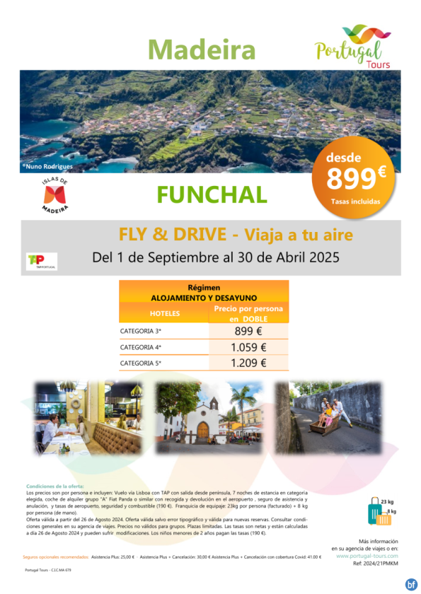 MADEIRA - Fly & Drive - desde Península