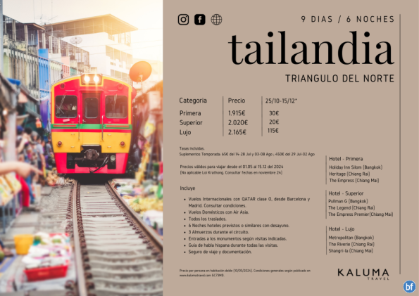 Tailandia Triangulo del Norte 6 Noches - Salidas Garantizadas hasta Marzo 2025 desde 1.795 € 