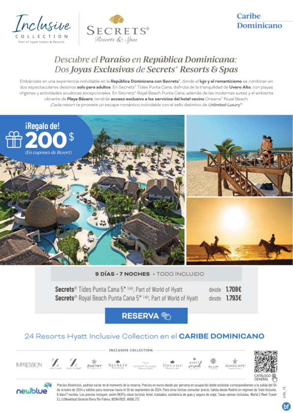 Secrets Resorts & Spas: Lujo y Romance en Punta Cana -Desde 1.708 € 