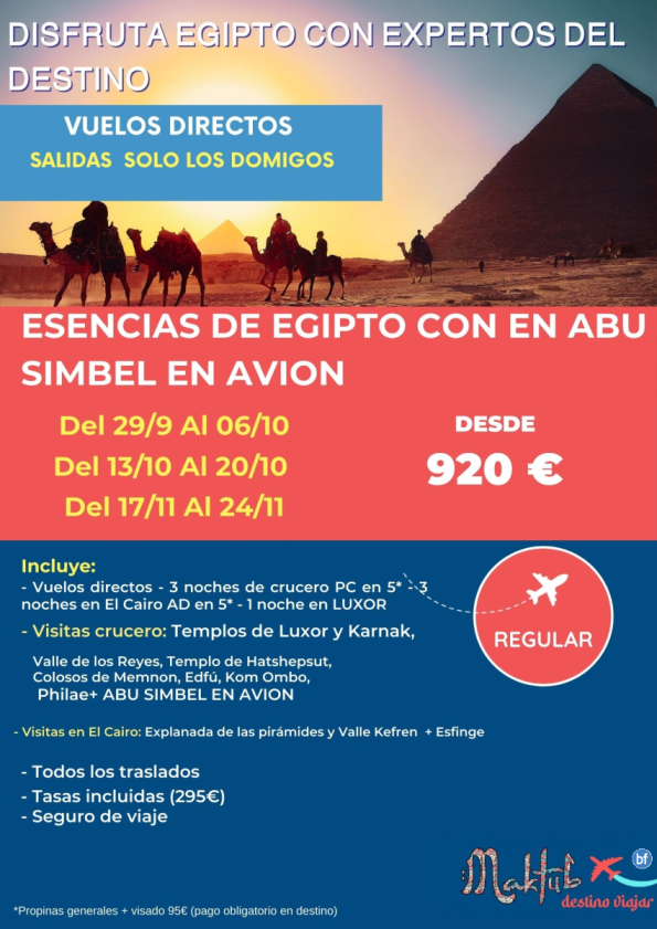 Esencias con Abu Simbel hasta Apr 2025 inc SS y Fin de Año