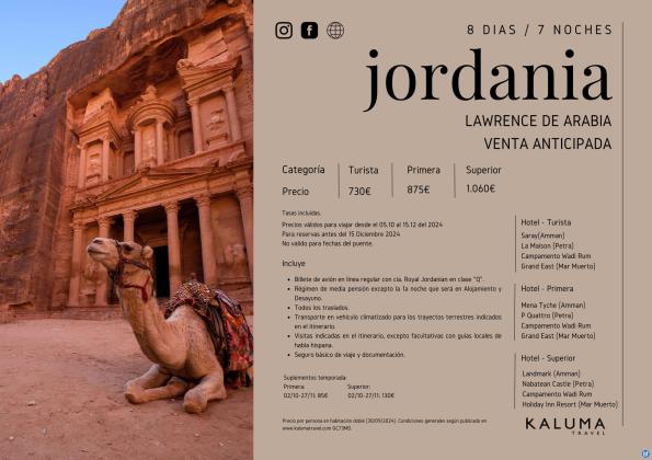 Jordania Lawrence de Arabia 7 noches - \