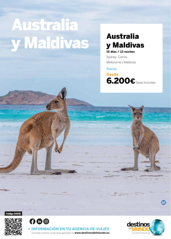 NOVIOS??? Australia y Maldivas 15 d / 13 desde 6200 € salidas diarias ???