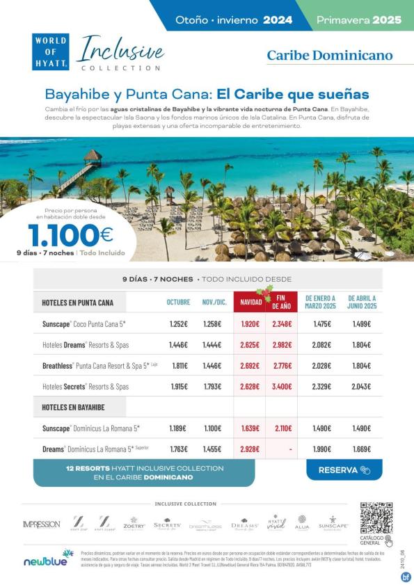 Bayahibe y Punta Cana: El Caribe que sueñas - Otoño/Invierno y Navidad/Fin de Año