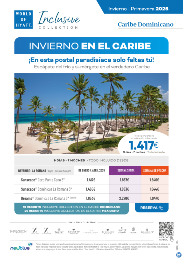 Invierno en el Caribe Dominicano - Enero a Abril - Semana Santa y Semana de Pascua - Desde 1.417 € 