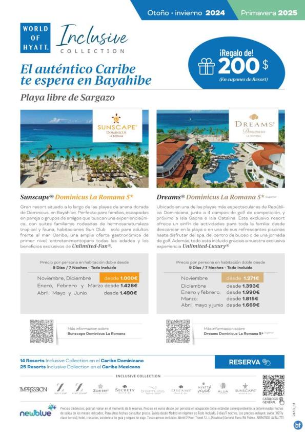 BAYAHIBE: El auténtico Caribe libre de Sargazo todo el año - Desde 1.000 € - Otoño/Invierno 24 y Primavera 25