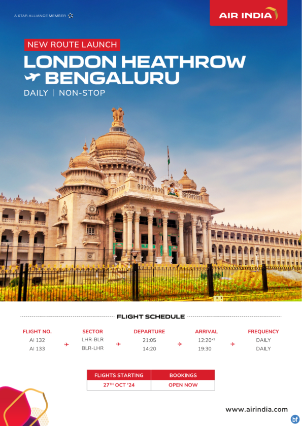 New Launch- BLR/LHR/BLR