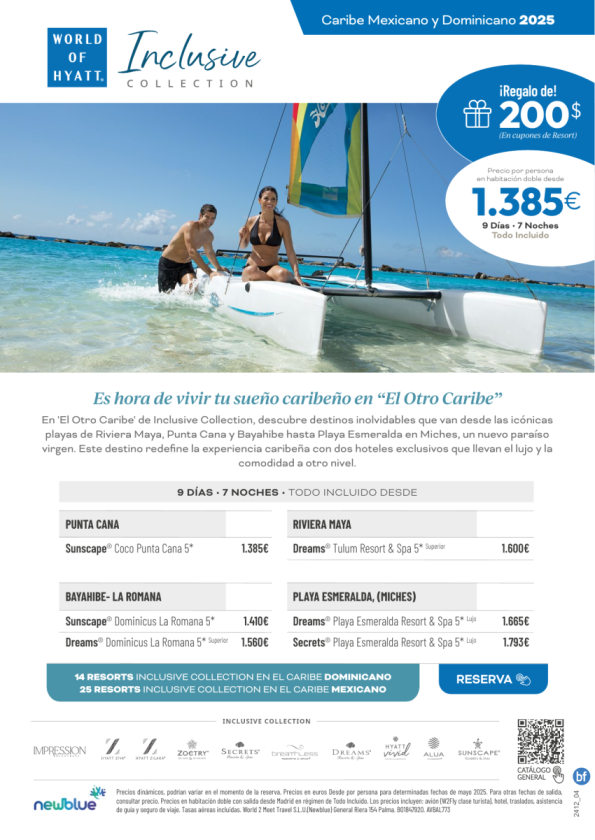 Por solo 1.385 € , tus clientes pueden descubrir el \'Otro Caribe\' de Inclusive Collection