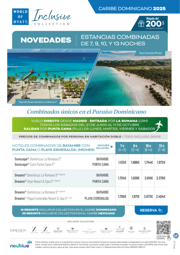 COMBINADOS únicos en el Paraíso Dominicano