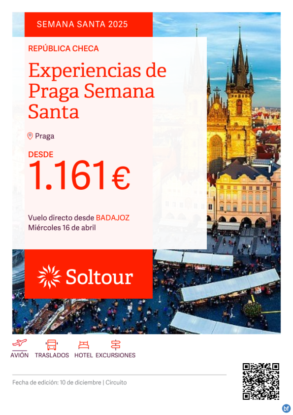 Experiencias de Praga - Especial Semana Santa, salida 16 Abril desde Badajoz