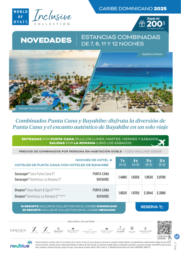 Un solo viaje y dos paraísos: Descubre los combinados de 7,8,11 y 12 Noches De Punta Cana a Bayahibe