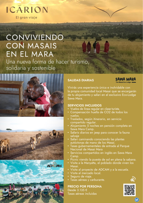 Conviviendo con Masais en el Mara. Una nueva forma de hacer turismo, solidaria y sostenible.