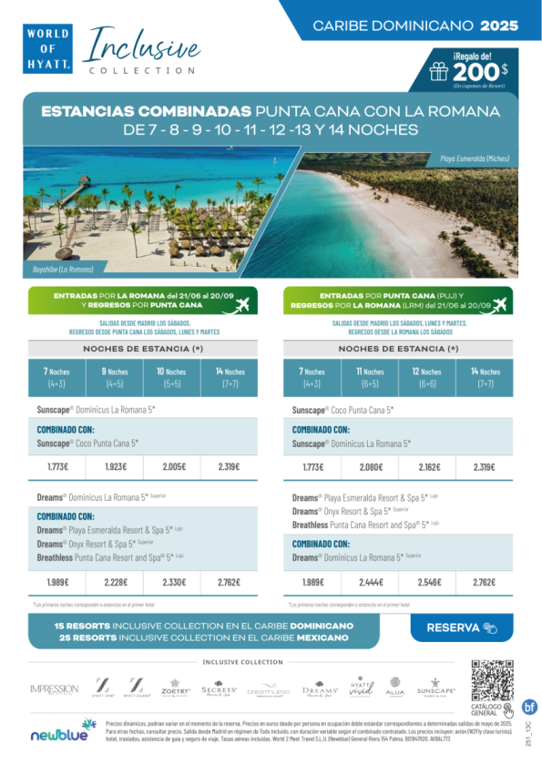 Dos viajes en uno: Combina Punta Cana con Bayahibe de 7 a 14 noches