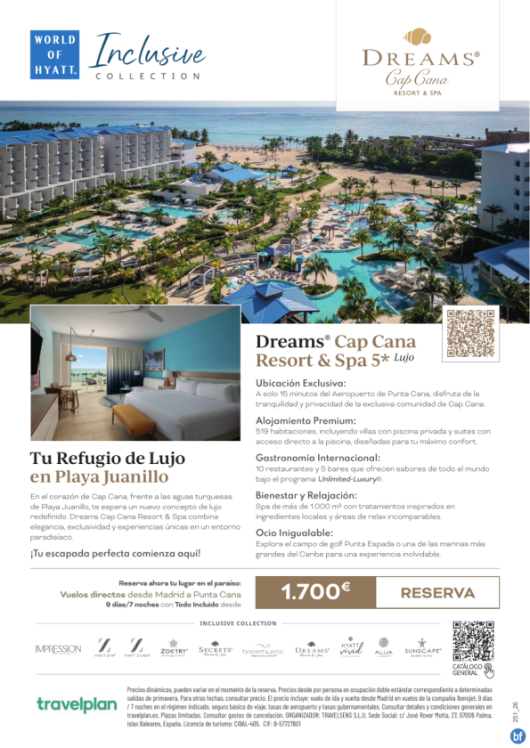 ¡NUEVO Hotel! Dreams Cap Cana 5*Lujo: El nuevo refugio de lujo en Playa Juanillo - Rep. Dominicana