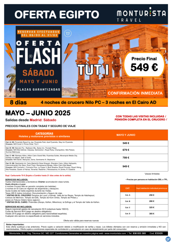 oferta Flash®-TUT I**desde 549 € 